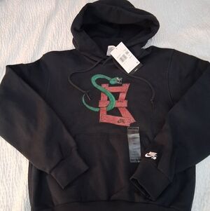 Nike SB Black Hoodie with Green Snake and Red Accents NWT SIZE Men's XS